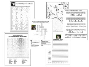 activity book collage